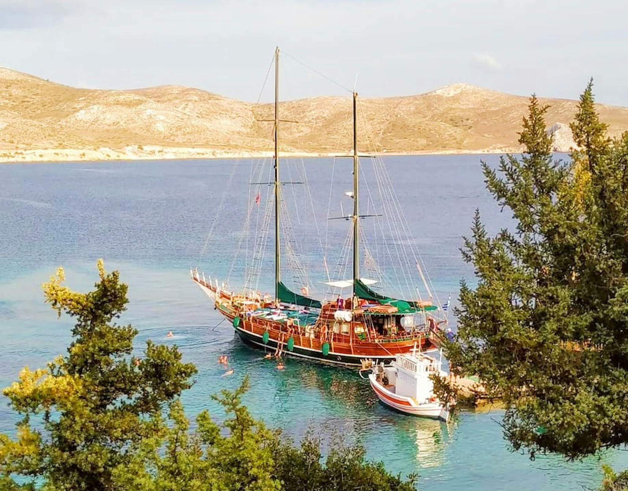 Screenshot of Greeka boat trips page